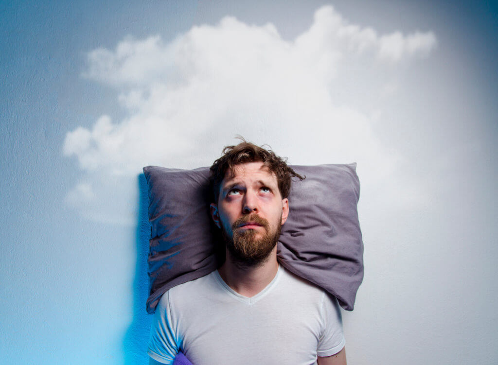 men having sleep disorder